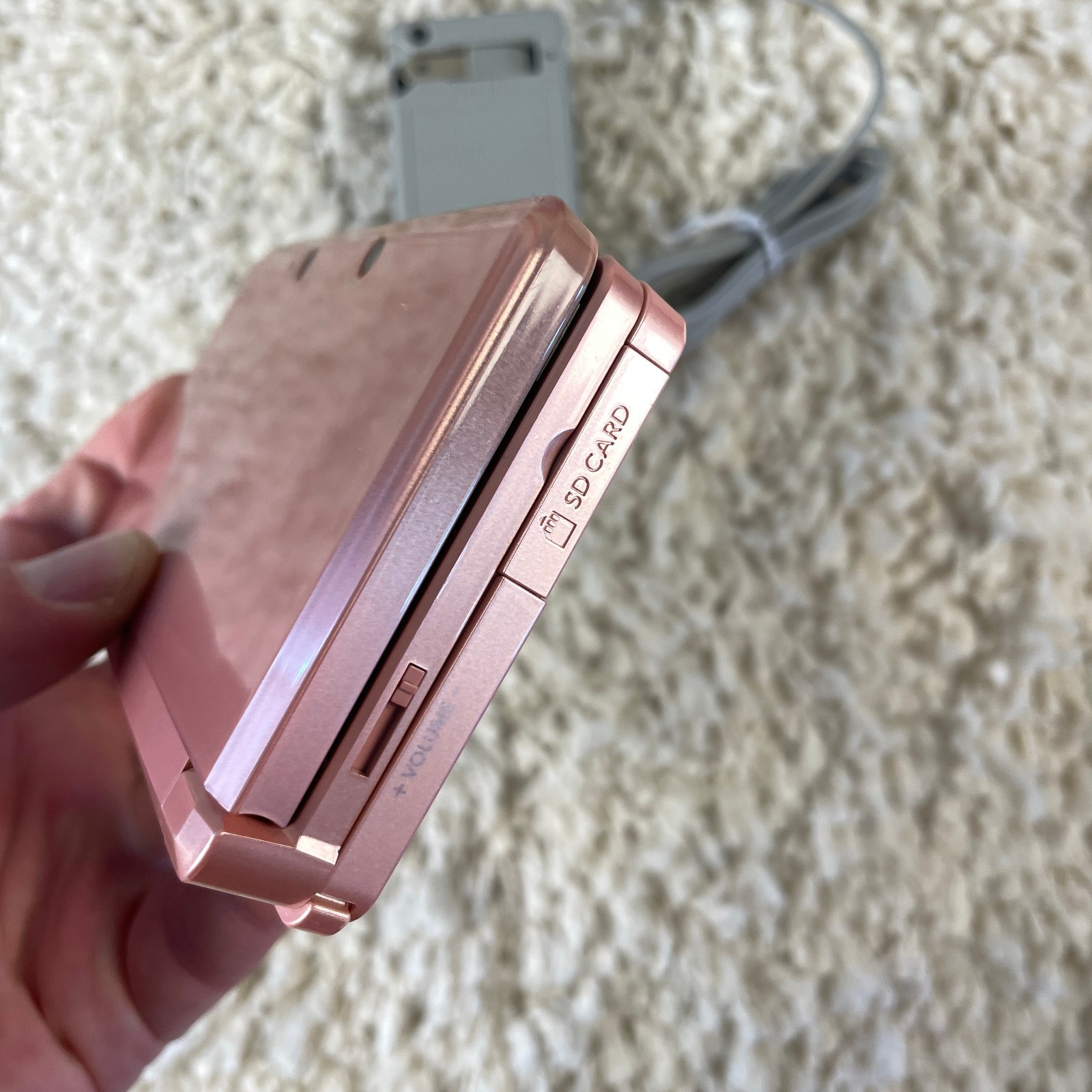 Nintendo 3DS Pearl Pink Handheld Handheld Console System CTR-001 Tested