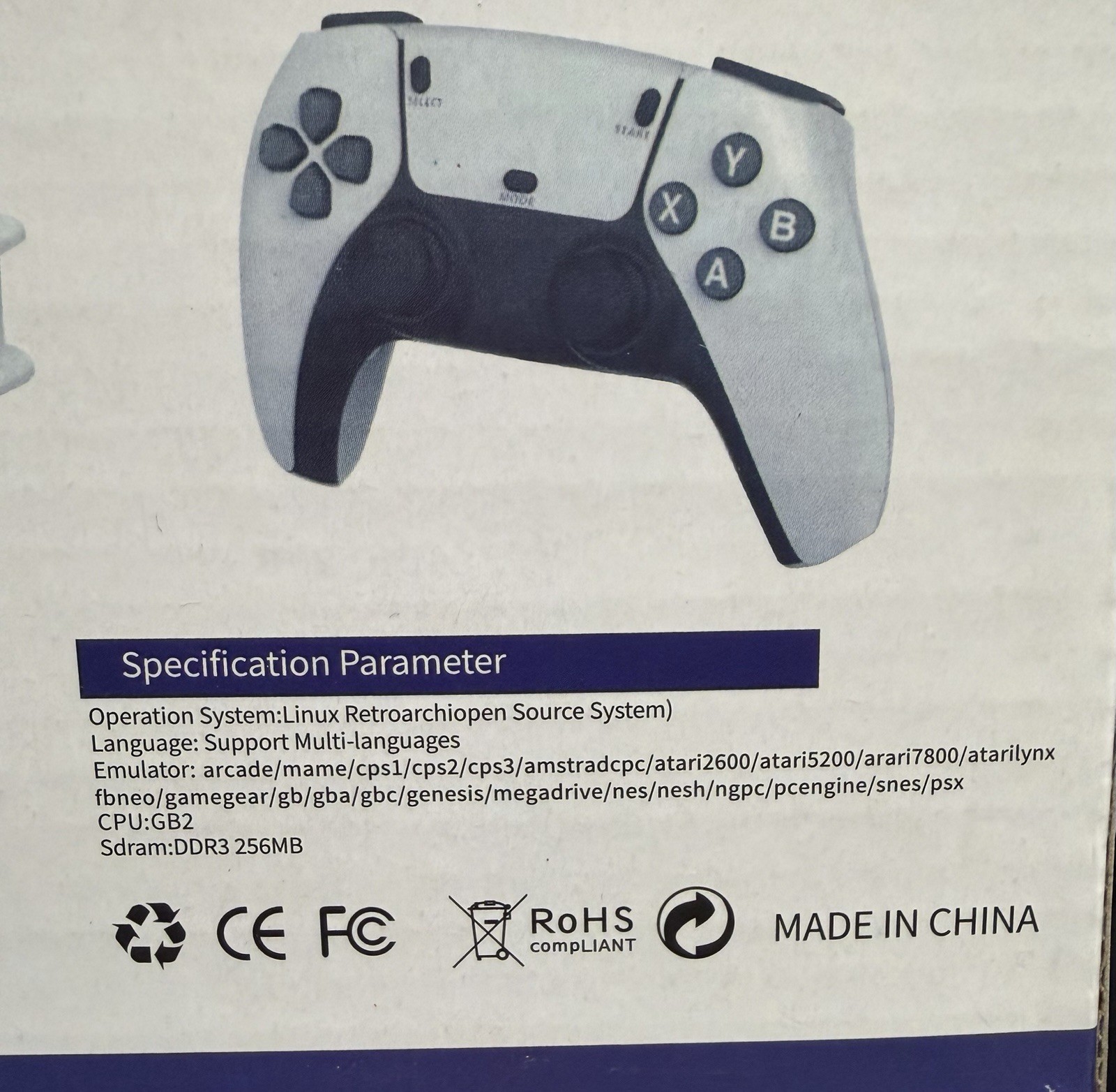 SJGAM M15 Plus Retro Video Game Console White 4K HDMI 2.4G Wireless Controllers