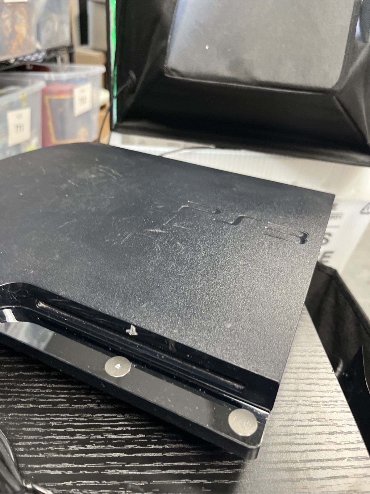 Sony PlayStation 3 Slim CECH-2501A 160gb Console With Cords For Parts (T38)