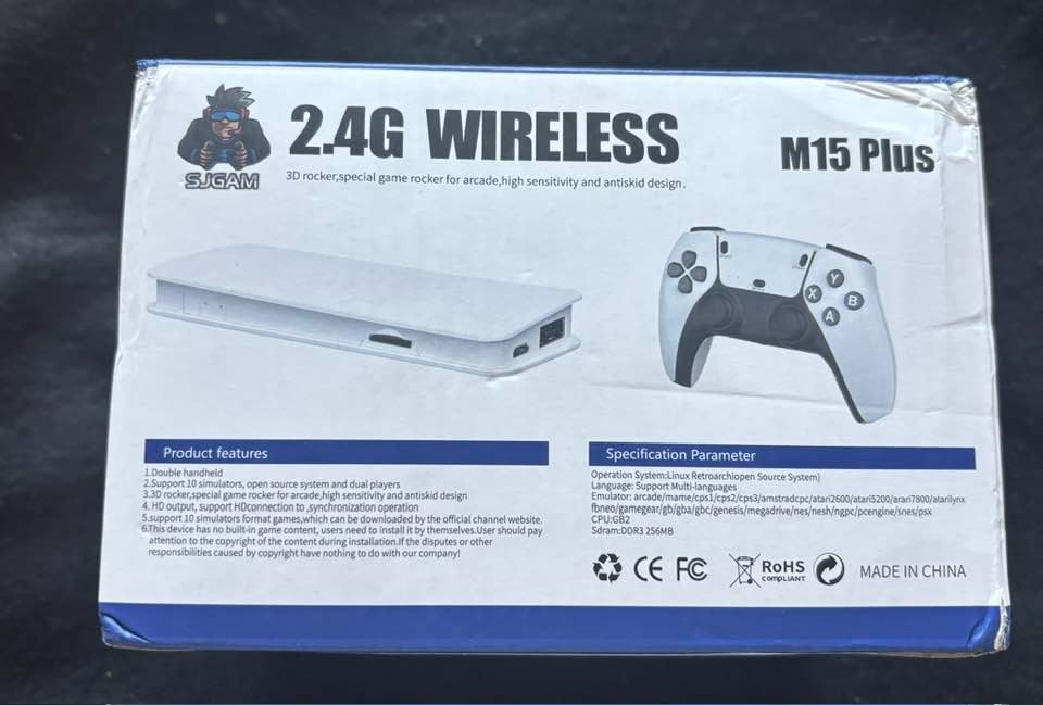 M15 64G 4K Retro Game Stick Built-in 20000+ Games, HDMI Output 3D Nostalgia