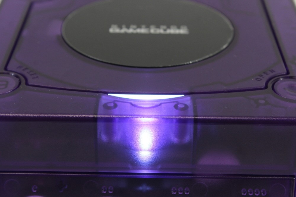 Nintendo Gamecube Console Clear Transparent Purple & AC HDMI NTSC-U/C DOL-001 GC