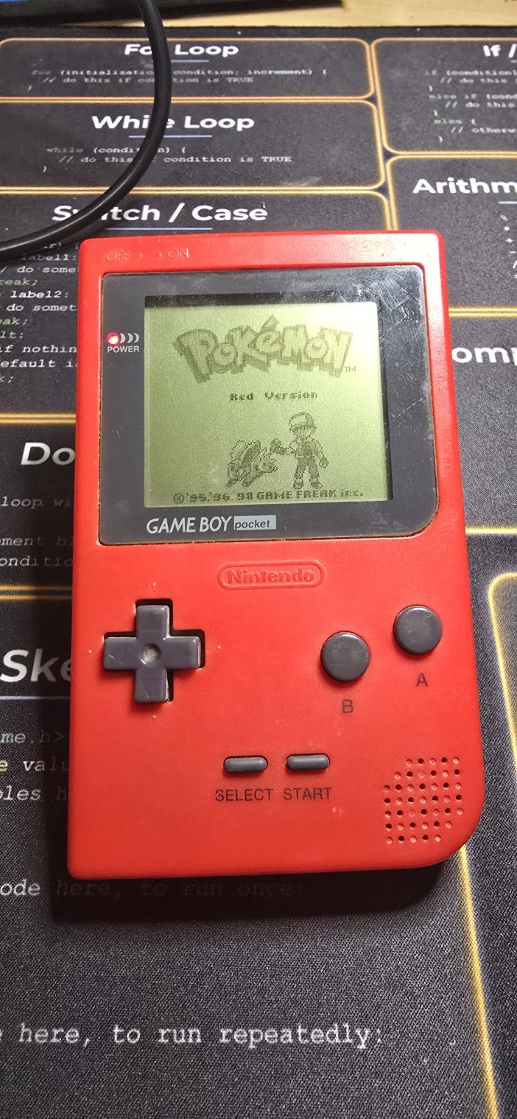 Nintendo Game Boy Pocket MGB-001 – Red – 100% OEM – Tested Working