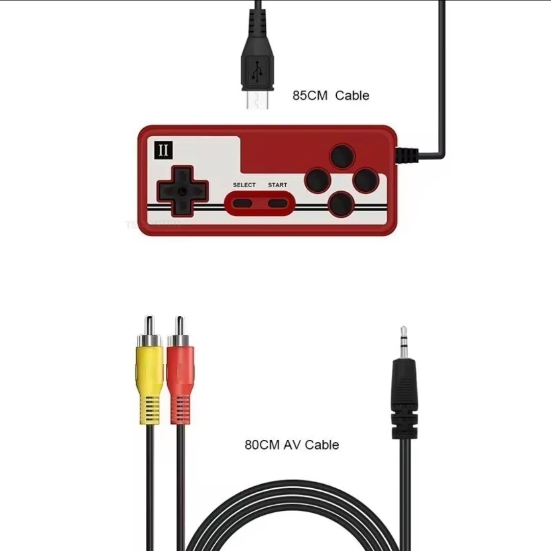 Game Box 3″ 8-Bit 500 Classic Handheld Console Red TV Gamepad Fun Mario Game