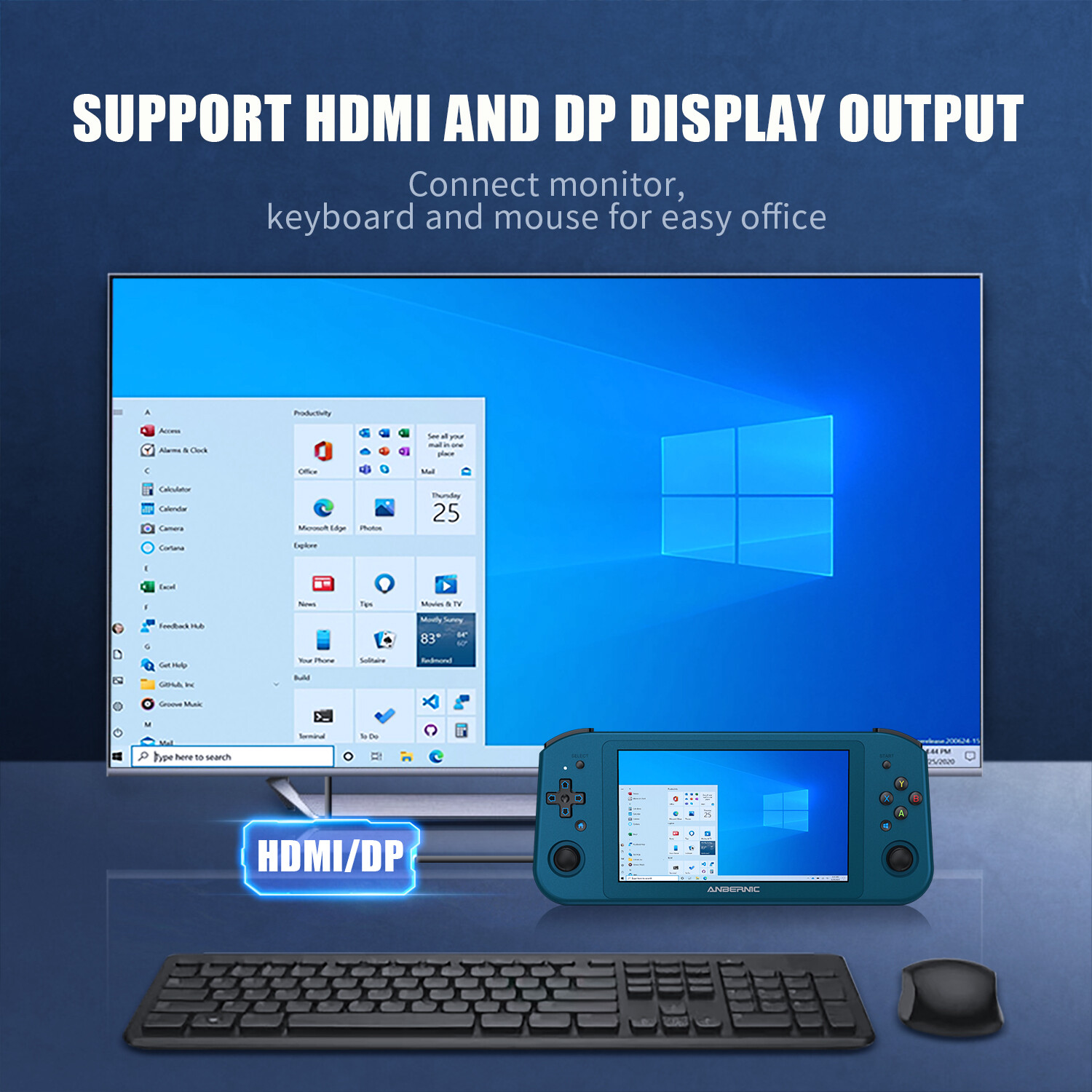 ANBERNIC Win600 Games Handheld Portable PC Game Player Laptop Win11 AMD 3050e