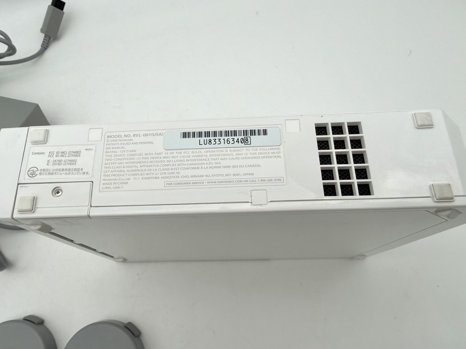 Nintendo Wii RVL-001 512 MB Home Console – Disc Read Error