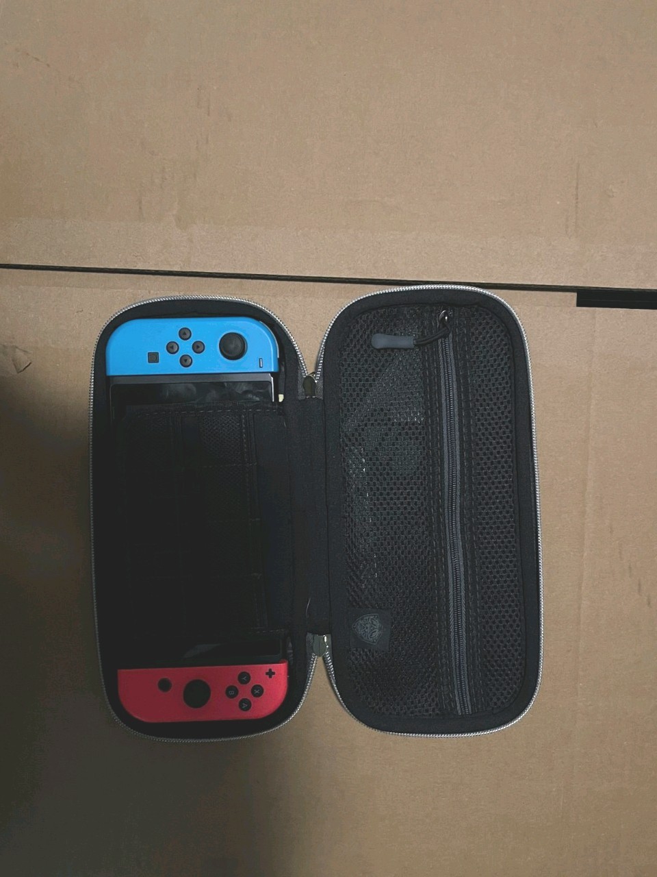 Nintendo Switch Console Neon Blue & Red Joy-Con + Legend of Zelda Carrying Case