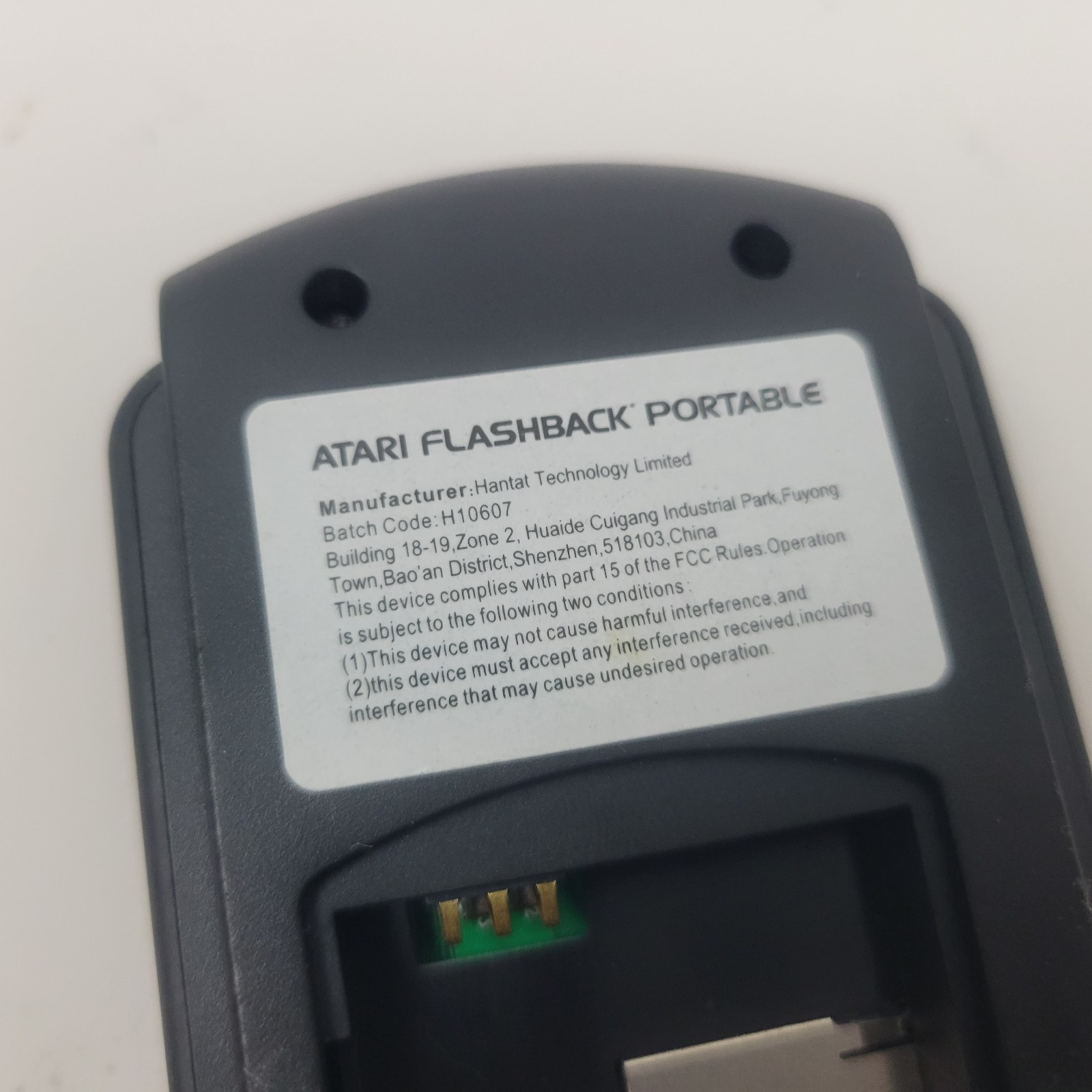 Atari Flashback Portable Black Orange SD Card Compatible Tested Needs Battery