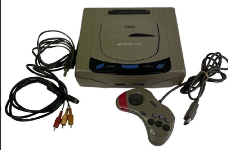 Sega Saturn Console Gray HST-3210 Choose and Set Used Tested