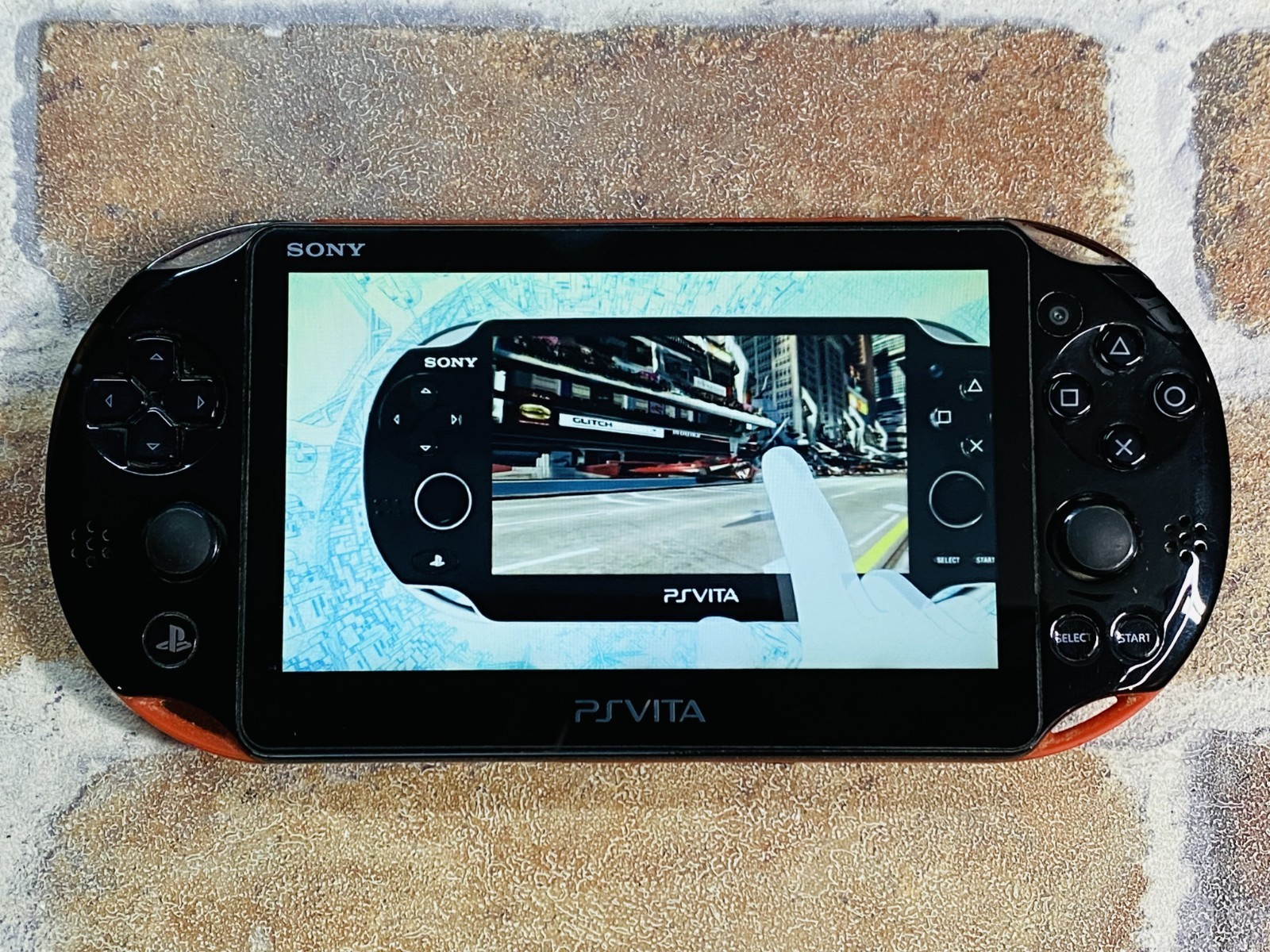 PS Vita Red Black PCH 2000 SONY PlayStation Japan 8GB Memory Charger Tested EX P