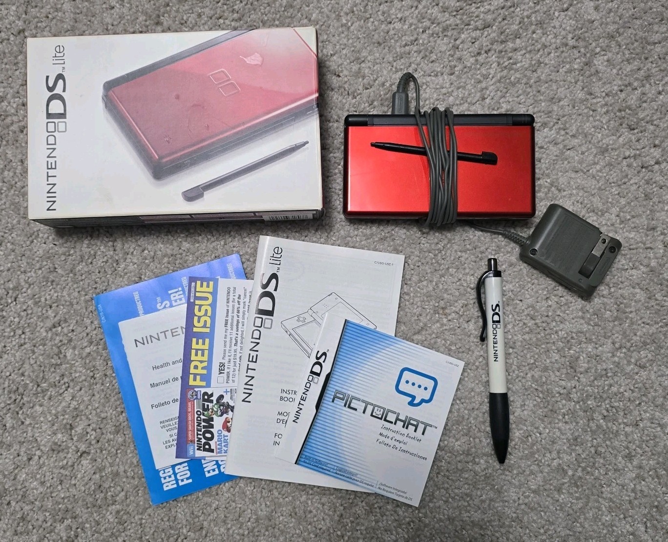 Nintendo DS Lite Red/Black Handheld Console for Nintendo DS