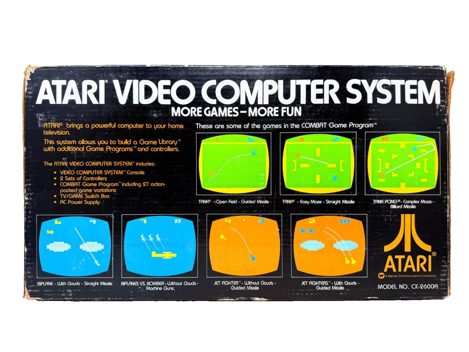 RARE Made in 🇺🇸 SUNNYVALE, USA Atari CX 2600 9-Game Bundle COMPLETE in Box CIB
