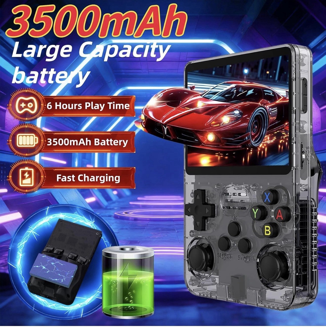 r36s handheld game console 64GB