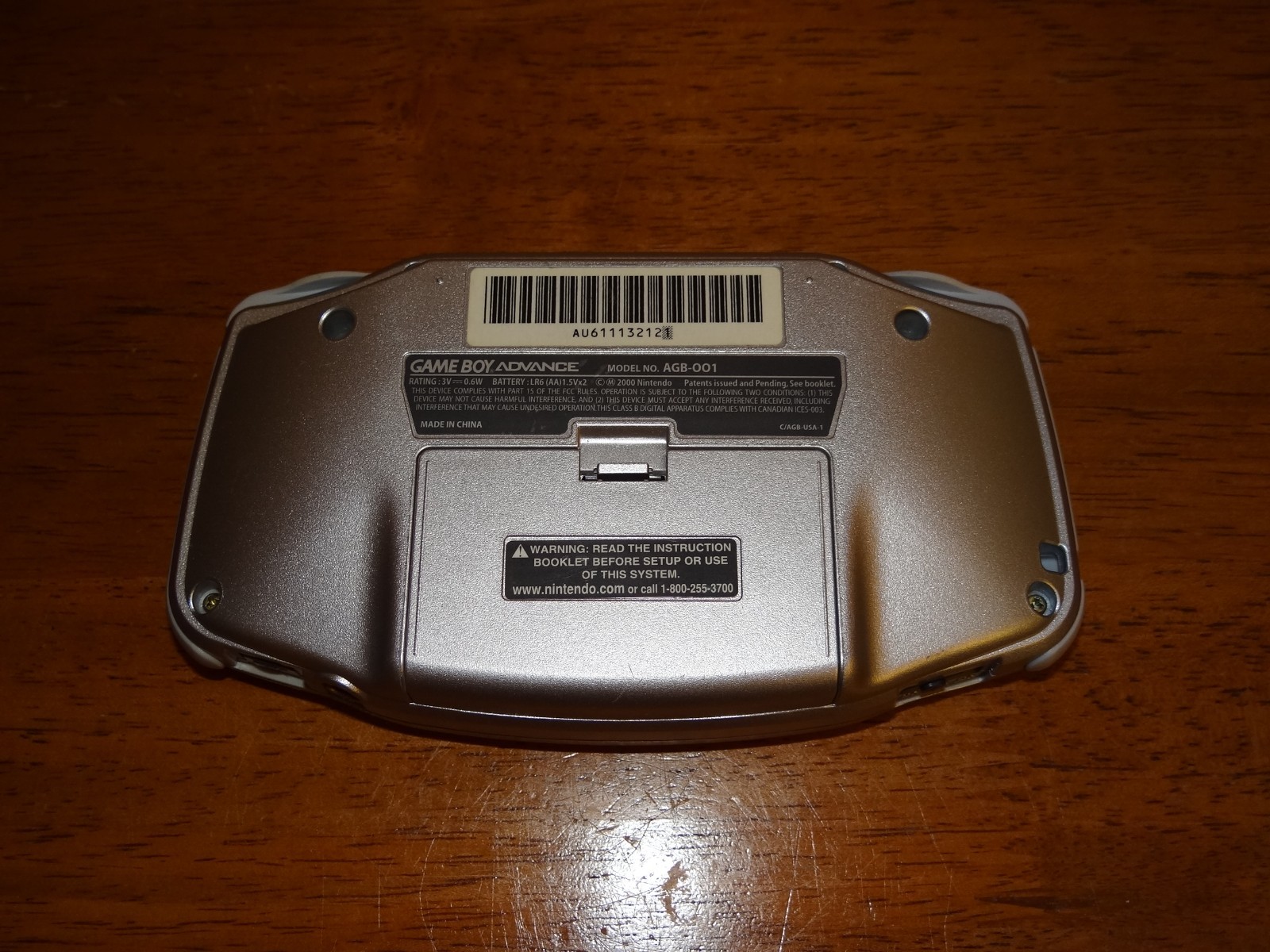 Nintendo Game Boy Advance AGB-001 Silver Handheld Console OEM – Tested Working