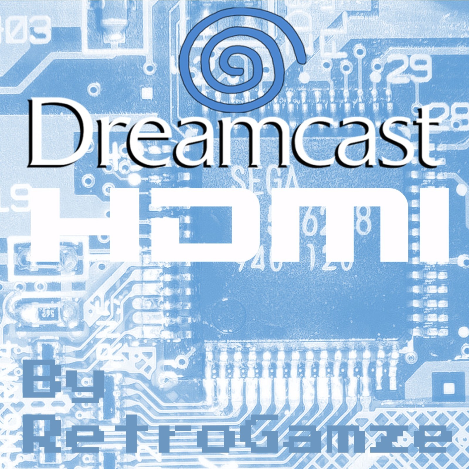Dreamcast – HDMI (720 or 1440p) – RetroGEM – PixelFx – Customizable!