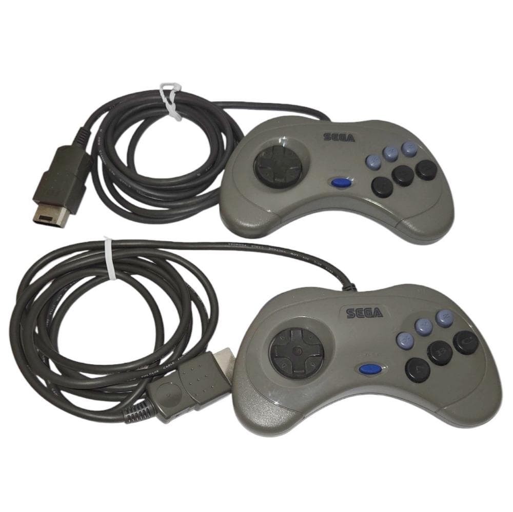 Boot confirmed battery replaced Sega Saturn main unit HST 3210 with controller