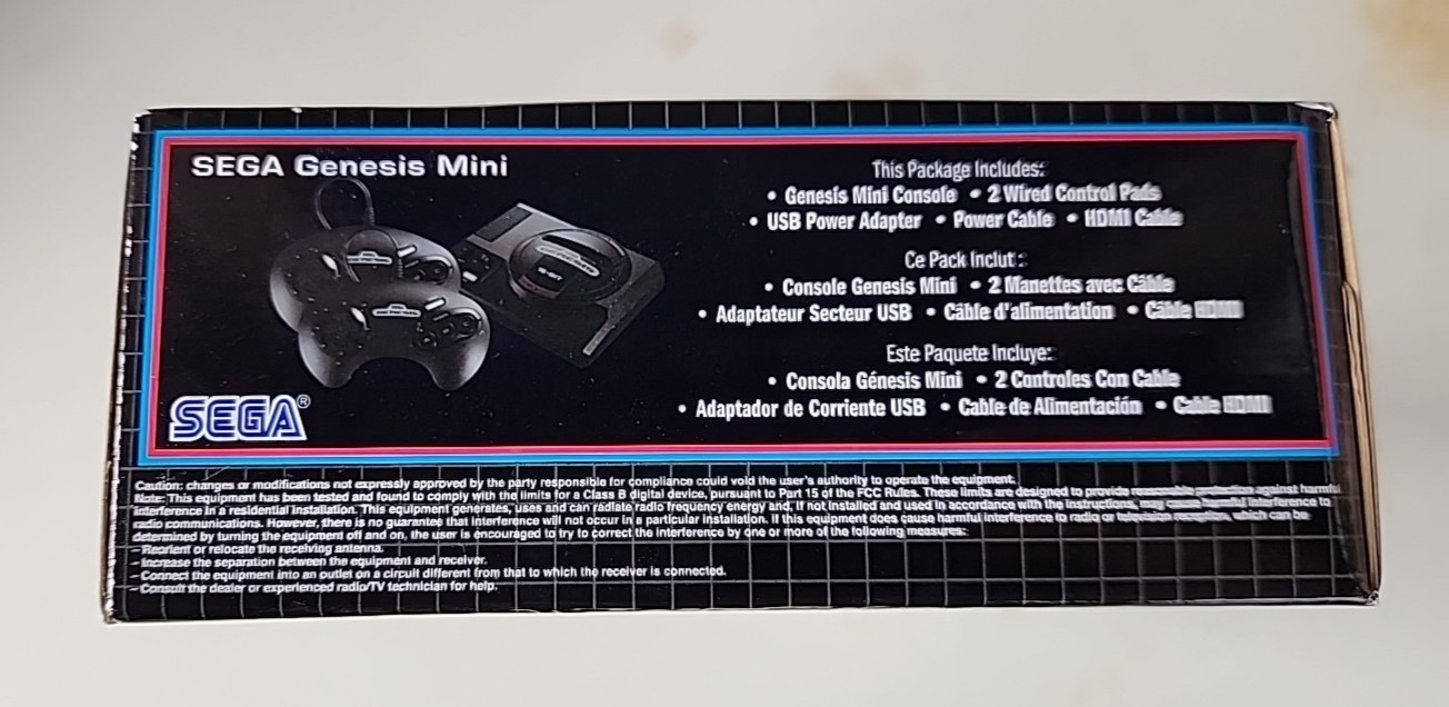 SEGA Genesis Mini Home Game Console Complete in Box Authentic 40+ Games 2 Cntrls