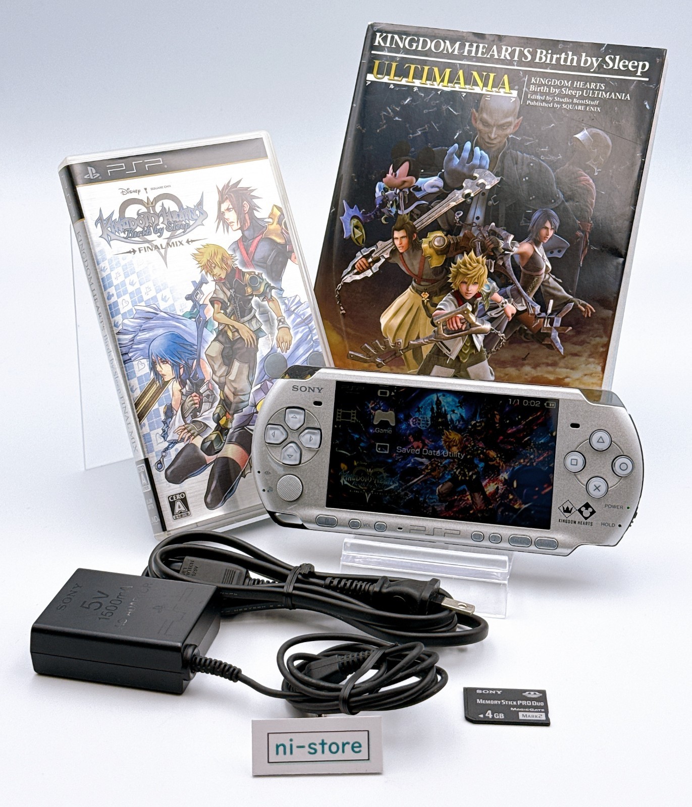 Sony PSP-3000 Console Kingdom Hearts Limited Region Free w/etc. – Excellent