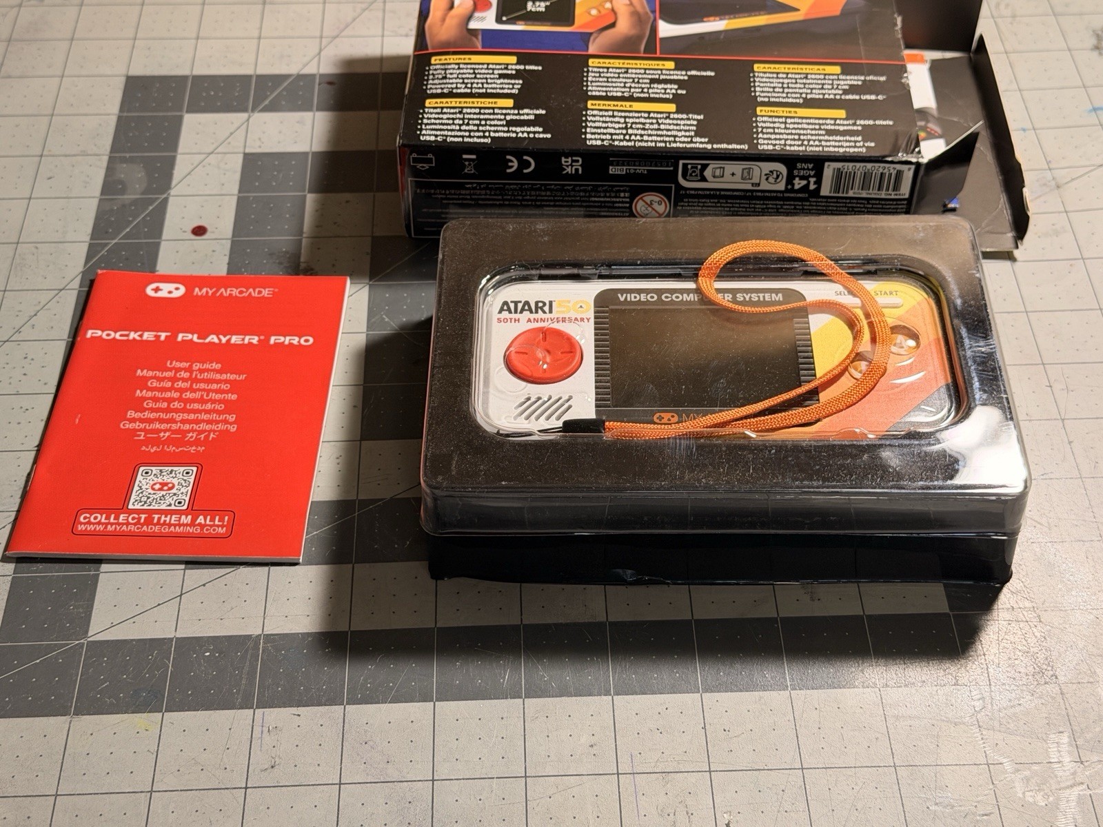 My Arcade Atari 50th Anniversary Pocket Player Pro Handheld Console, USB-C