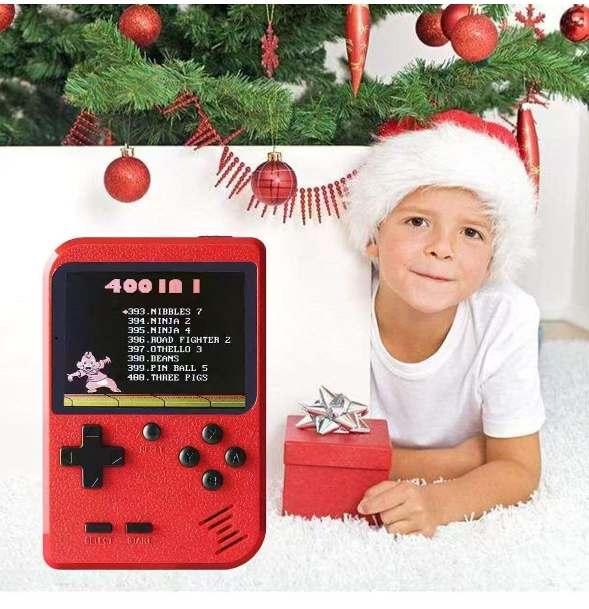 3.0 Inch LCD Screen Retro Video Game Console Built-In 400 in Handheld NEW