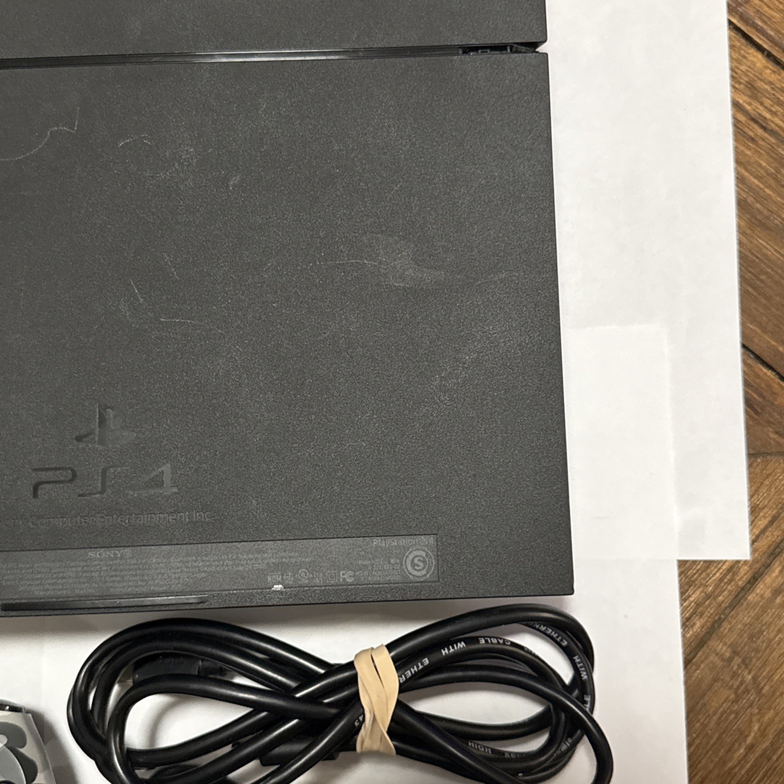Sony Playstation 4 500GB Black Console PS4 W/ Controller & Cords Tested Working!