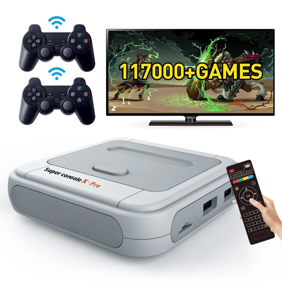 Super Console X PRO: Dual System Retro Gaming with 5 Player Multiplayer Action
