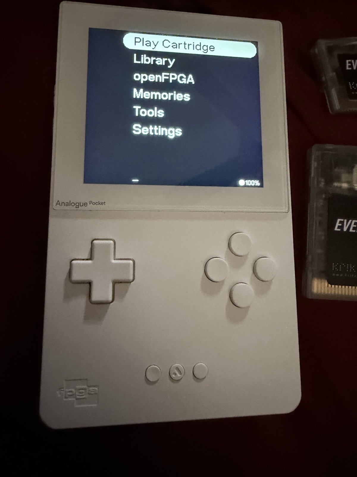 Analogue Pocket Handheld System + Dock + Everdrive GB & GBA (All Original boxes)