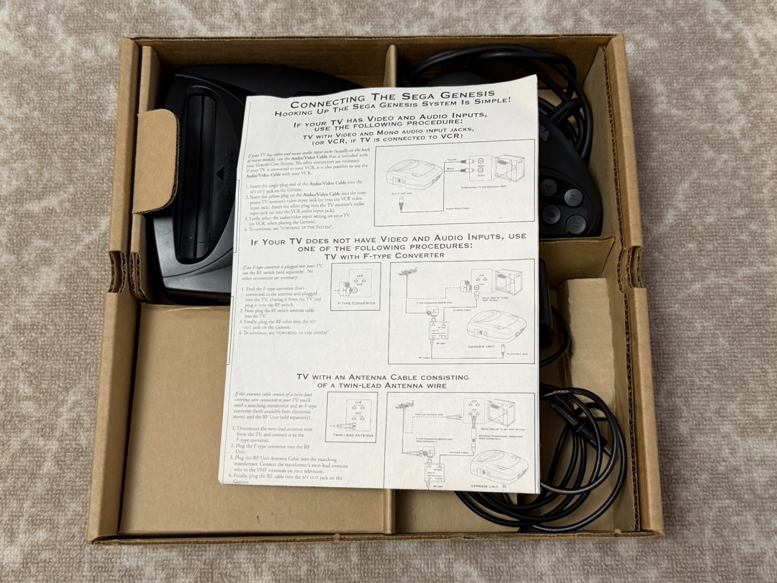 Sega Genesis III Model 3 Console Core System – Tested, come in box! No manual.