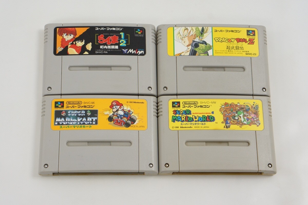 Super Famicom Console SHVC-001 Nintendo Tested System wz 4 Games SM10389384
