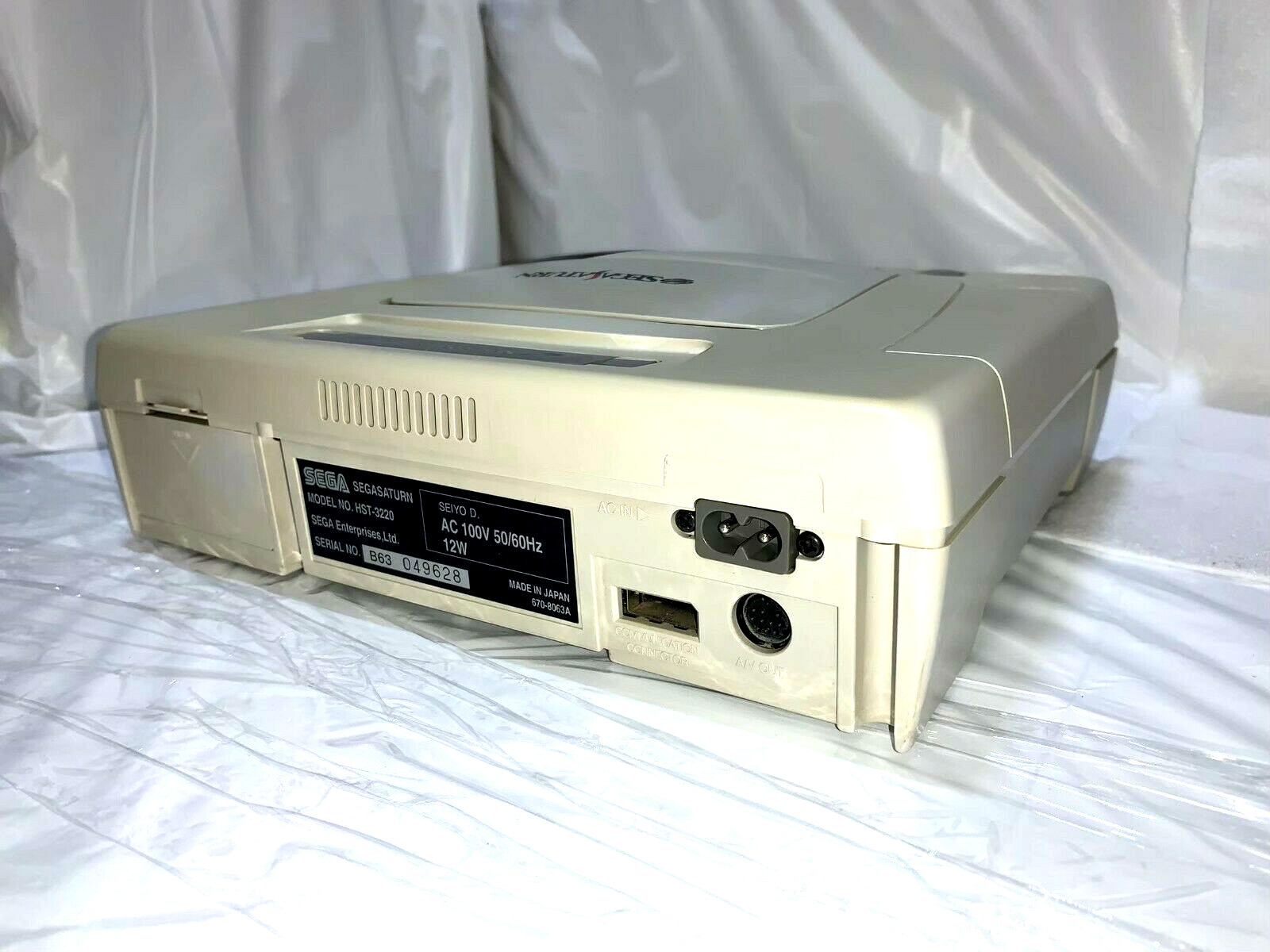 Sega Saturn WHITE Console Tested System HST-3220 JAPAN «NTSC-J» clean up inside