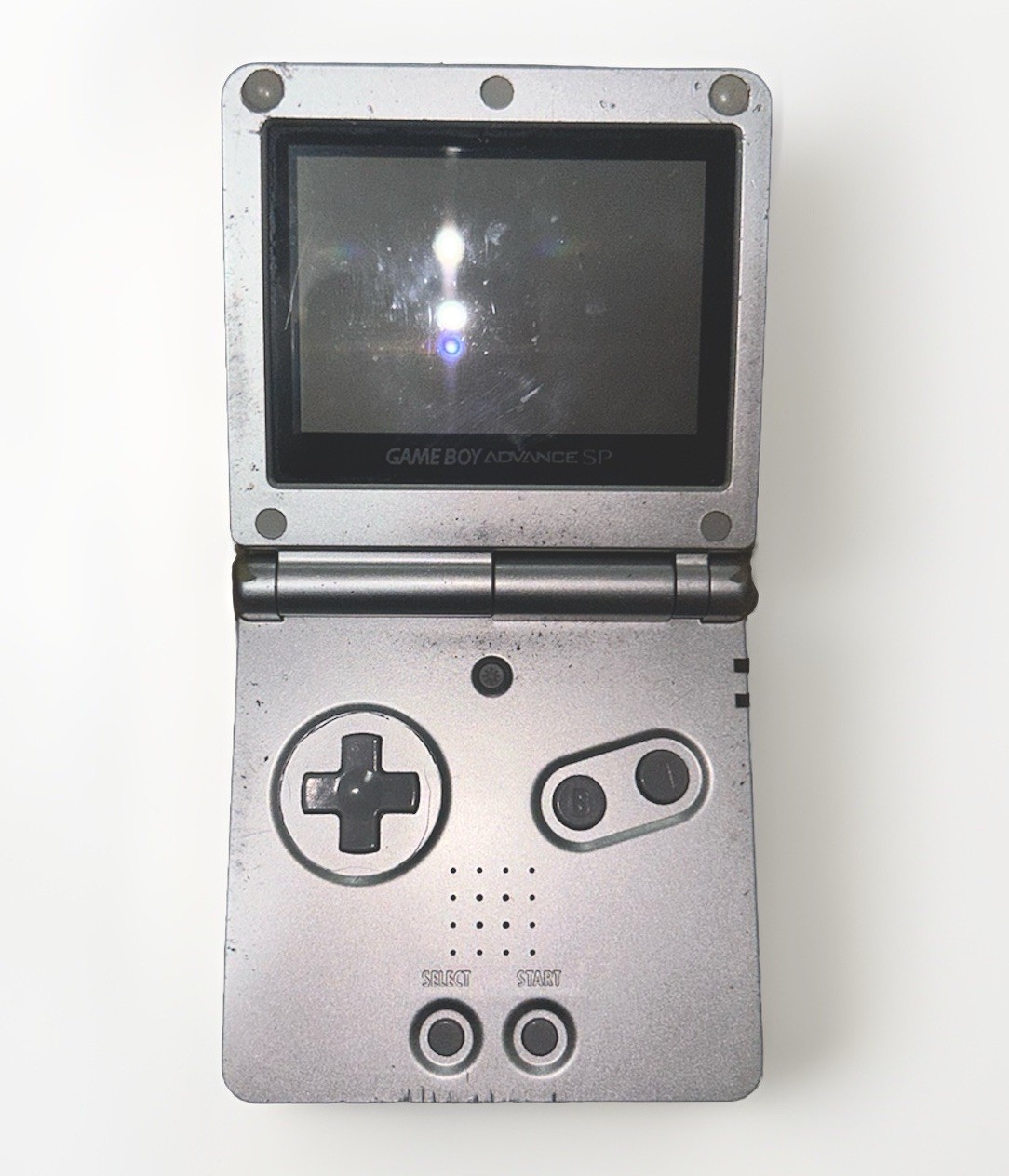 Game Boy Advance SP (AGS-001) with carrying case and charger included