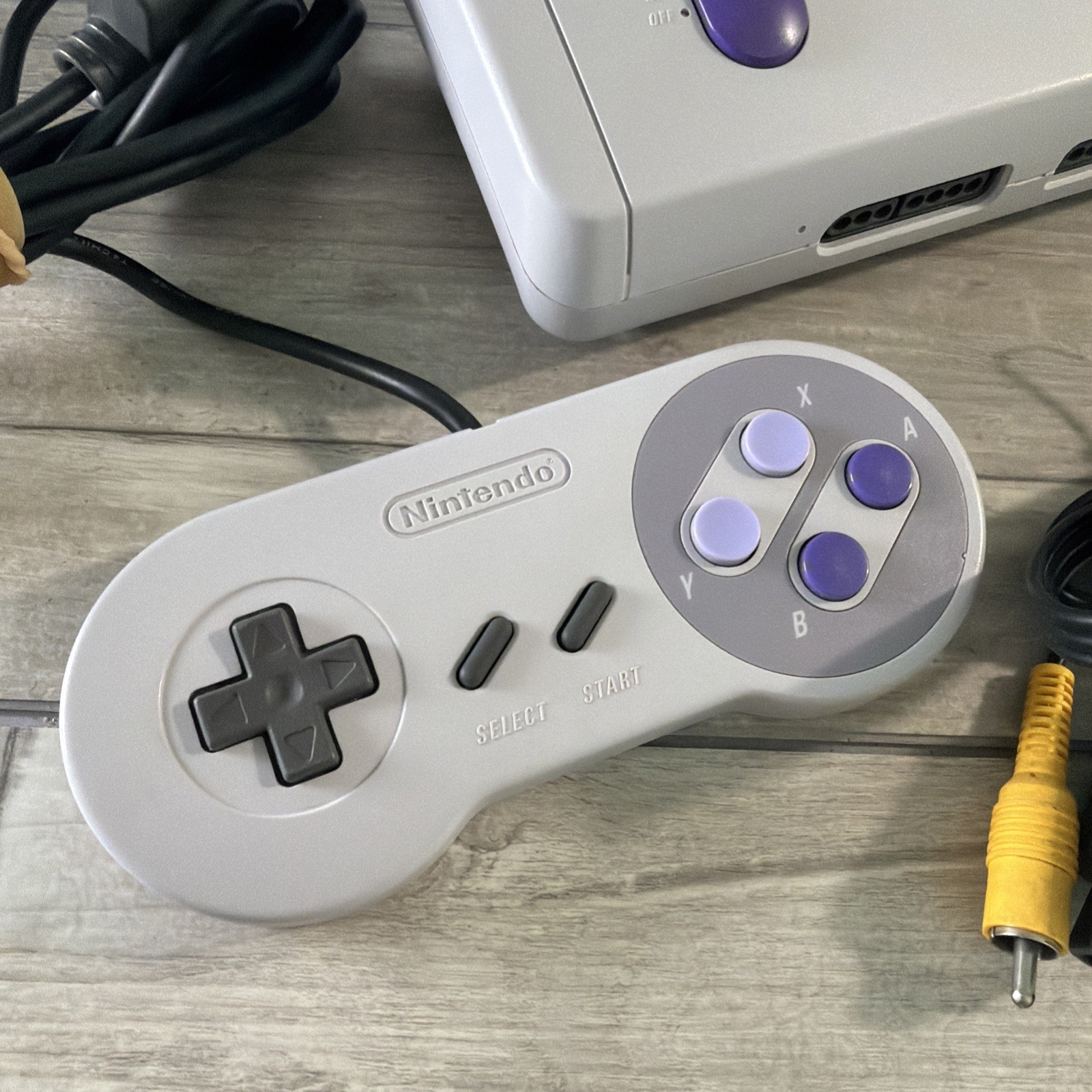 Super Nintendo SNES Mini JR Console System SNS-101-Bundle Lot- Cleaned & Tested