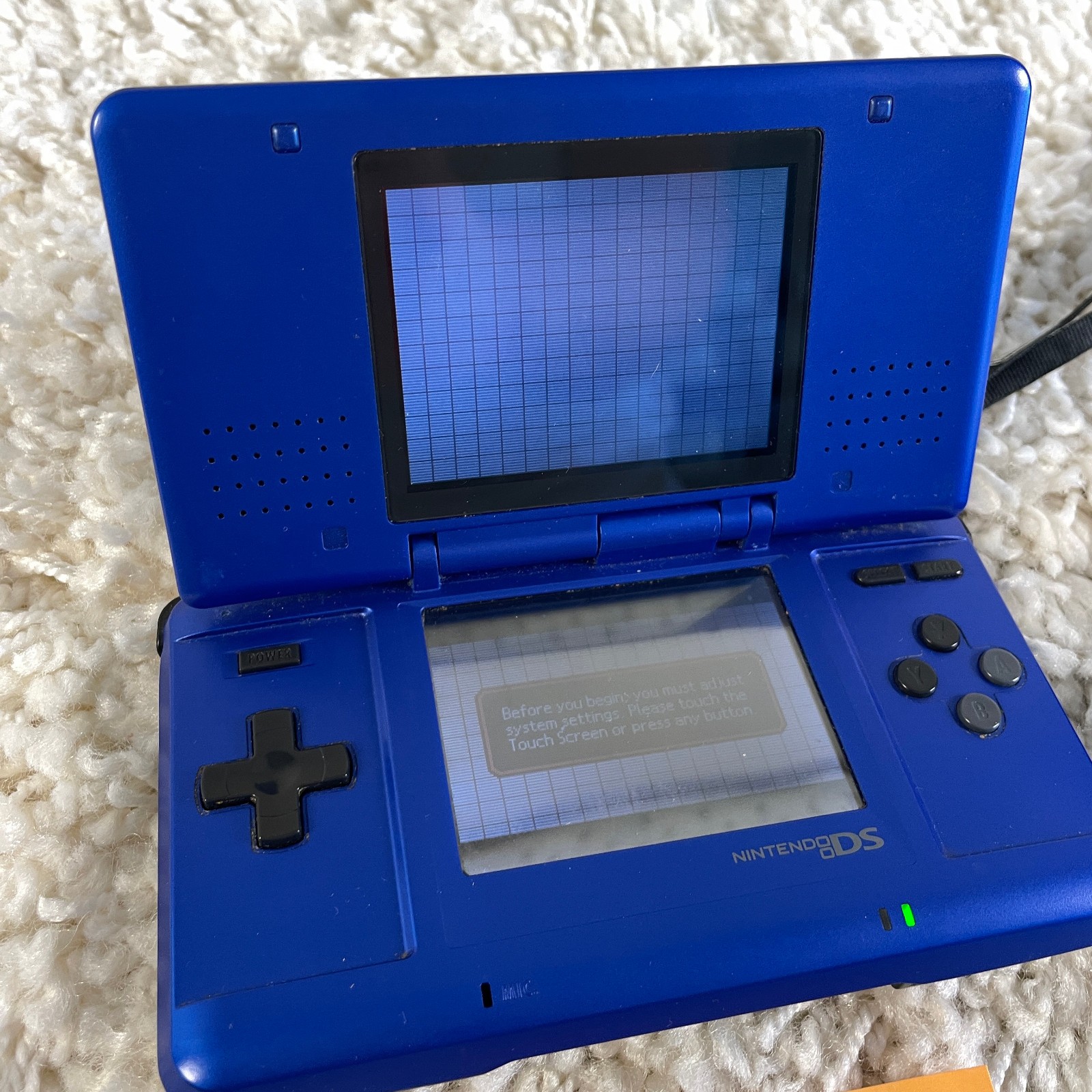 Nintendo DS Original NTR-001 Cobalt Blue Handheld Console System READ