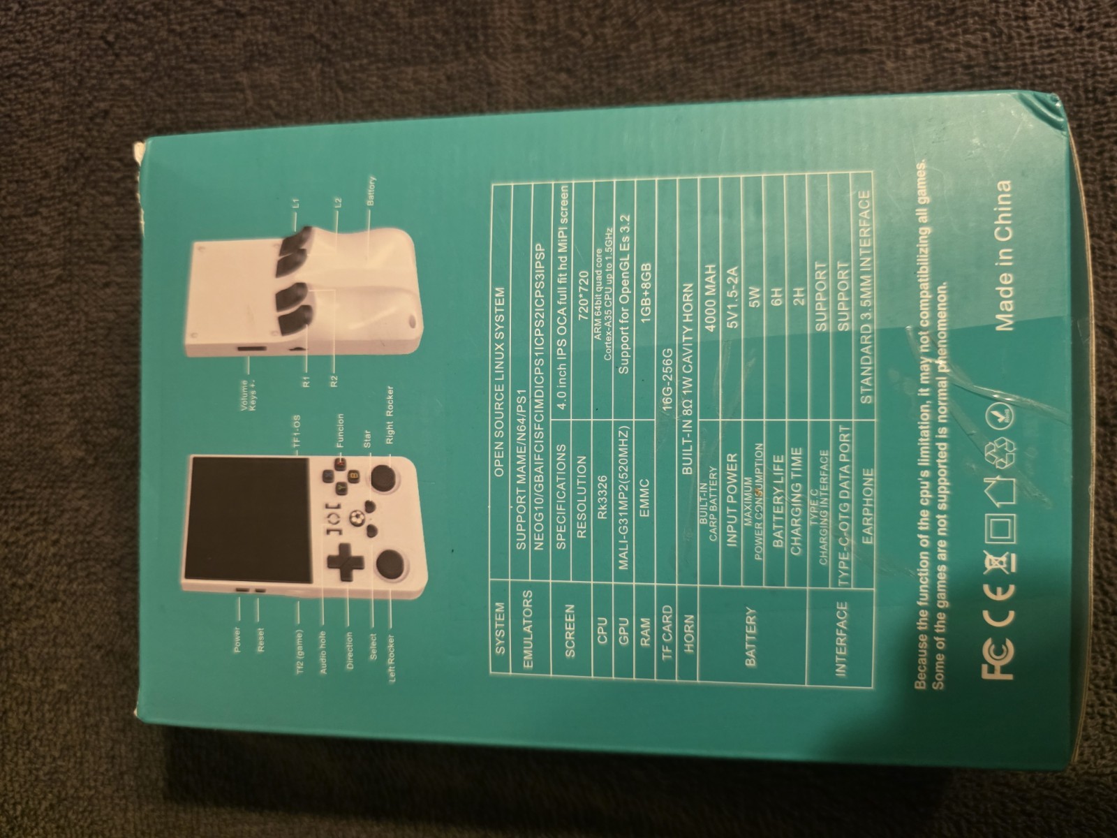 Open Source Console Model R36 Max Handheld Game Console