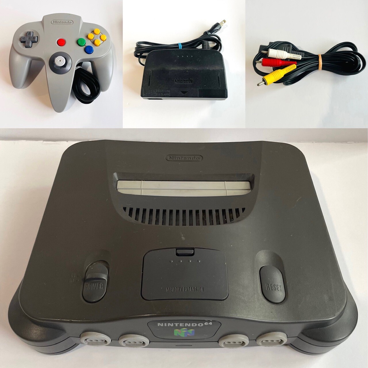 Authentic Nintendo 64 Console Add AV Cables N64 Controller(s) JPN Ver. TESTED