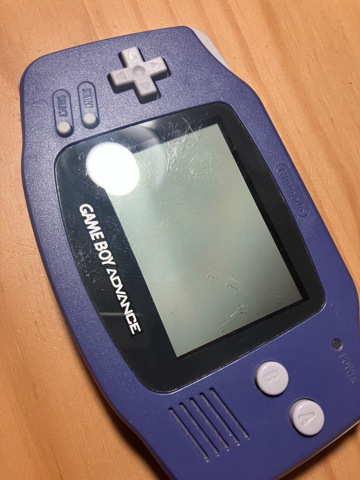 Gameboy Advance Console System Indigo Purple AGB-001 Nintendo GBA Game Boy