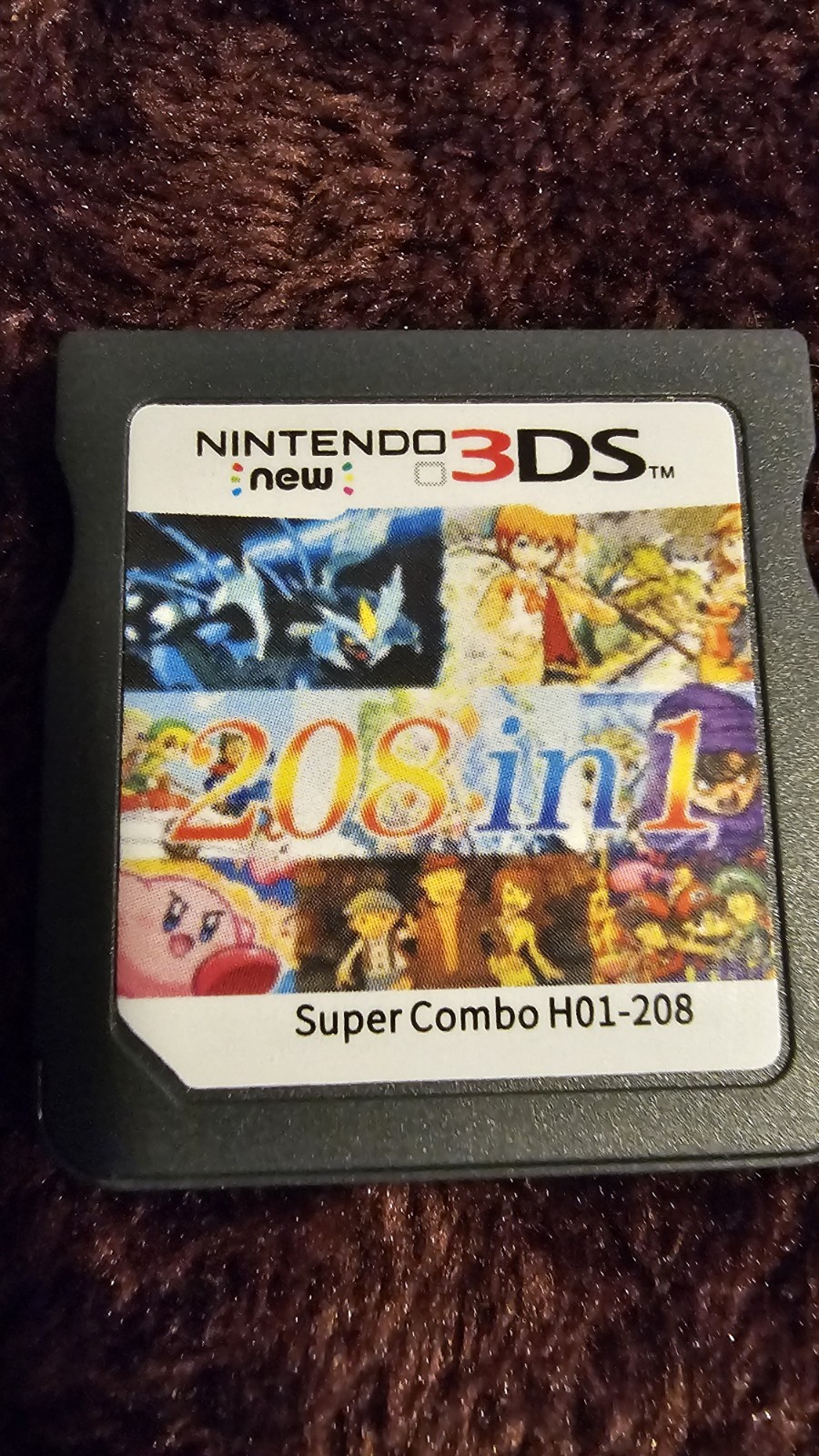 Blue/Black 2DS W/ 4GB SD, Styles, Charger, Hard Shell, & 208in1 Game Cart