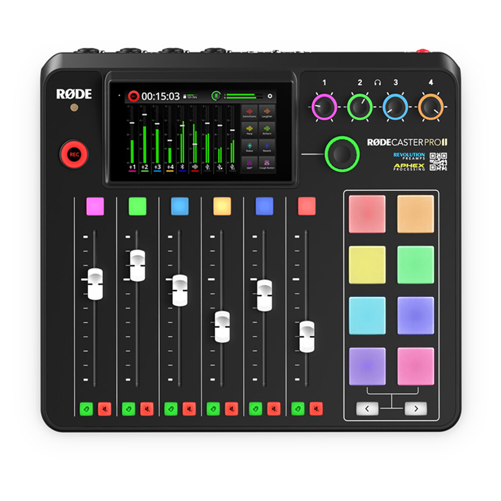 Rode RODECaster Pro II Integrated Audio Production Console w/ Cover,SanDisk 32GB