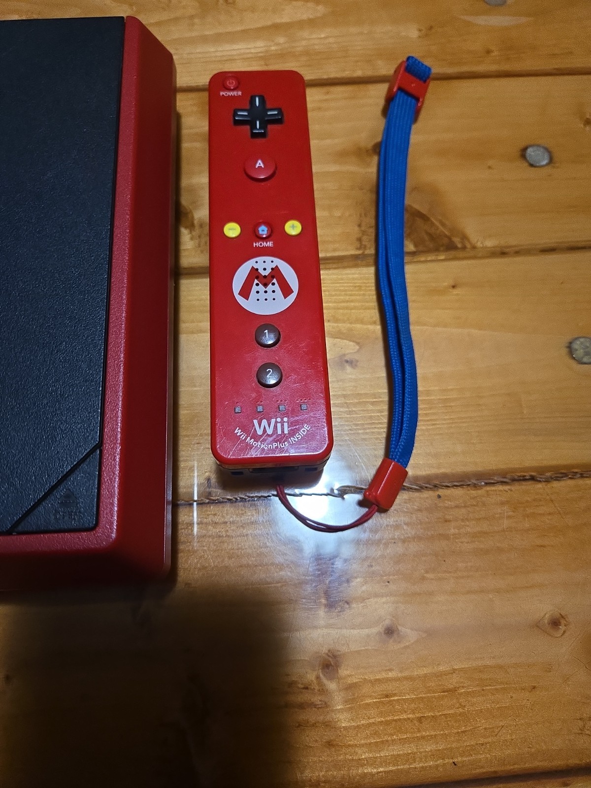 Nintendo Wii Mini Red RVL-201 Console Controller AC Adapter Cords Working