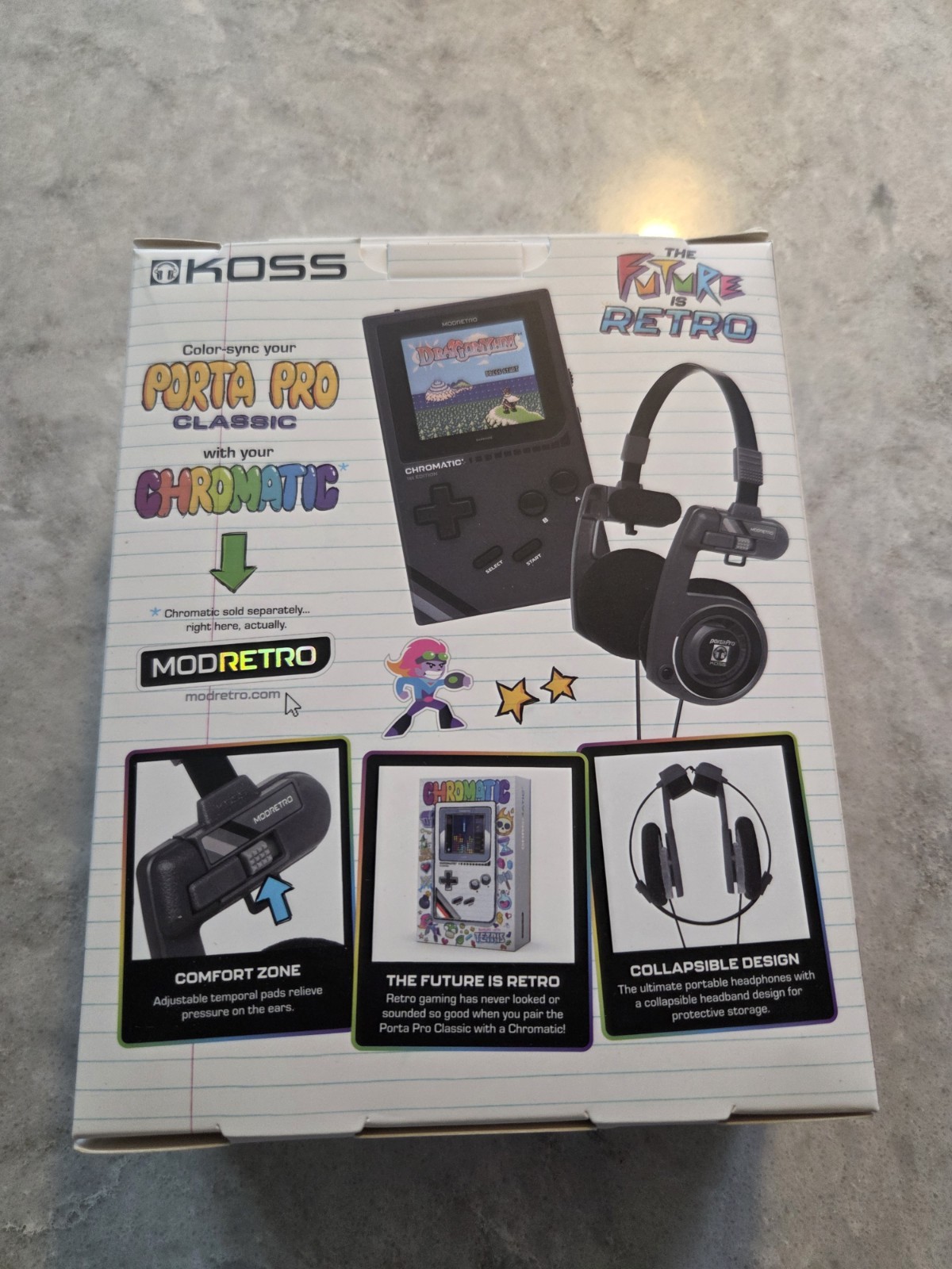 Midnight Mod Retro Koss Porta Pro Headphones (Brand New Sealed)