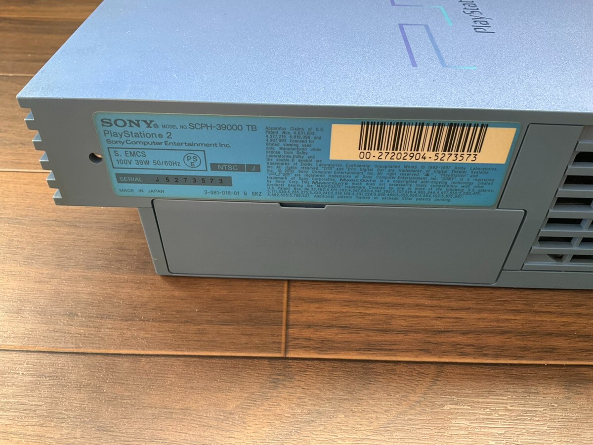 Sony PlayStation 2 PS2 Console only SCPH 39000 TB Toys Blue turquoise japan Used