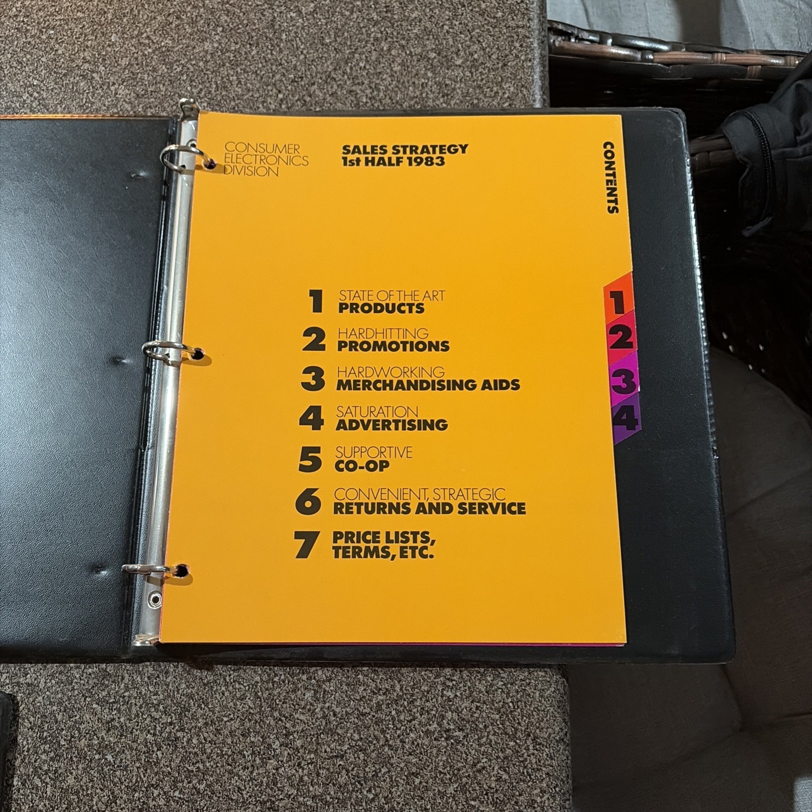 Vintage ATARI Sales Strategy 1st Half 1983 Binders