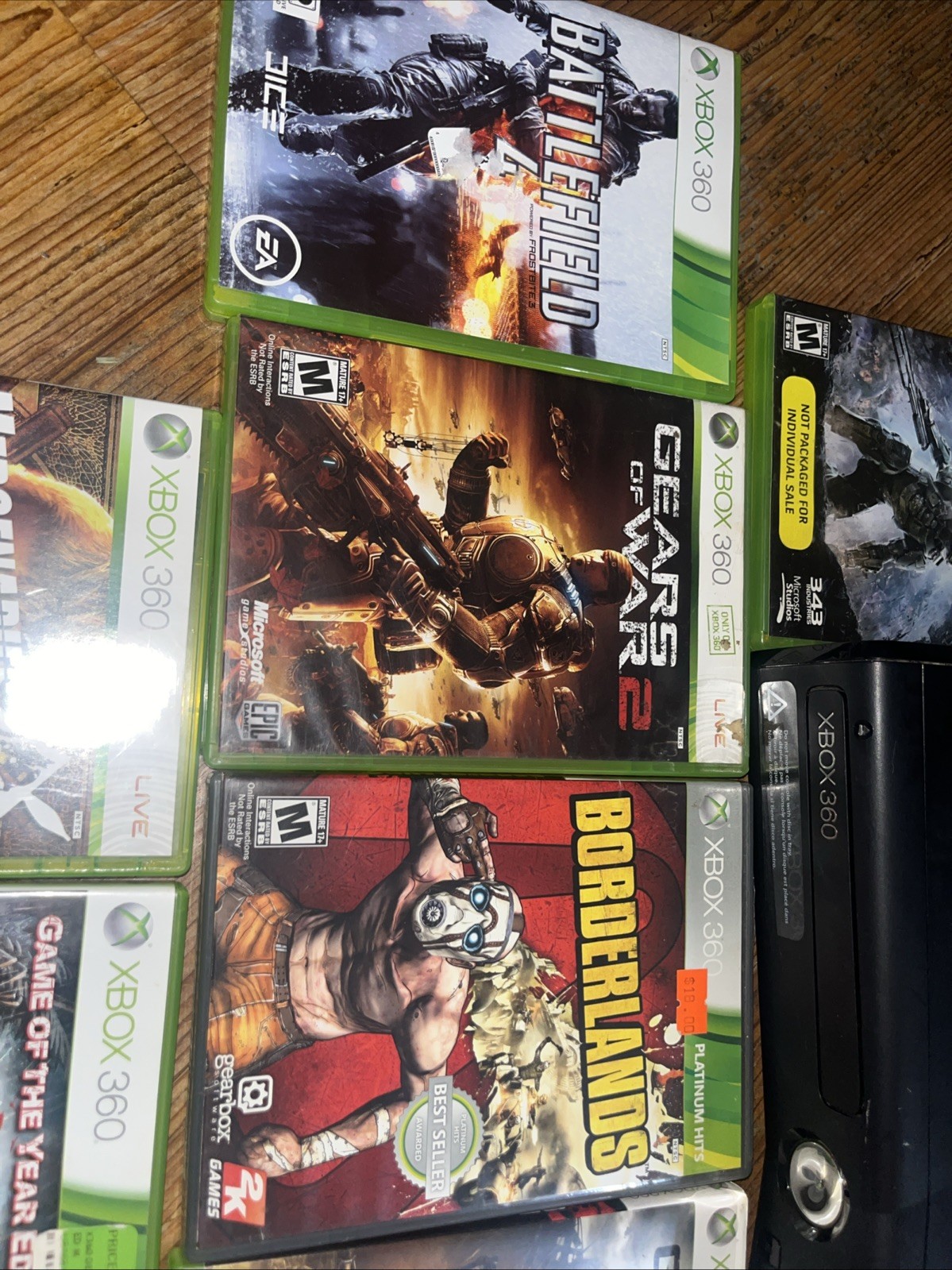 Microsoft Xbox 360 S Black 250gb Console Bundle 11 Games