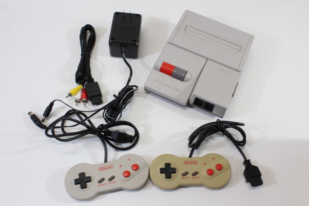 Nintendo AV New Famicom Console FC HVC-101 Controller x2 AC AV Bundle Japan #3