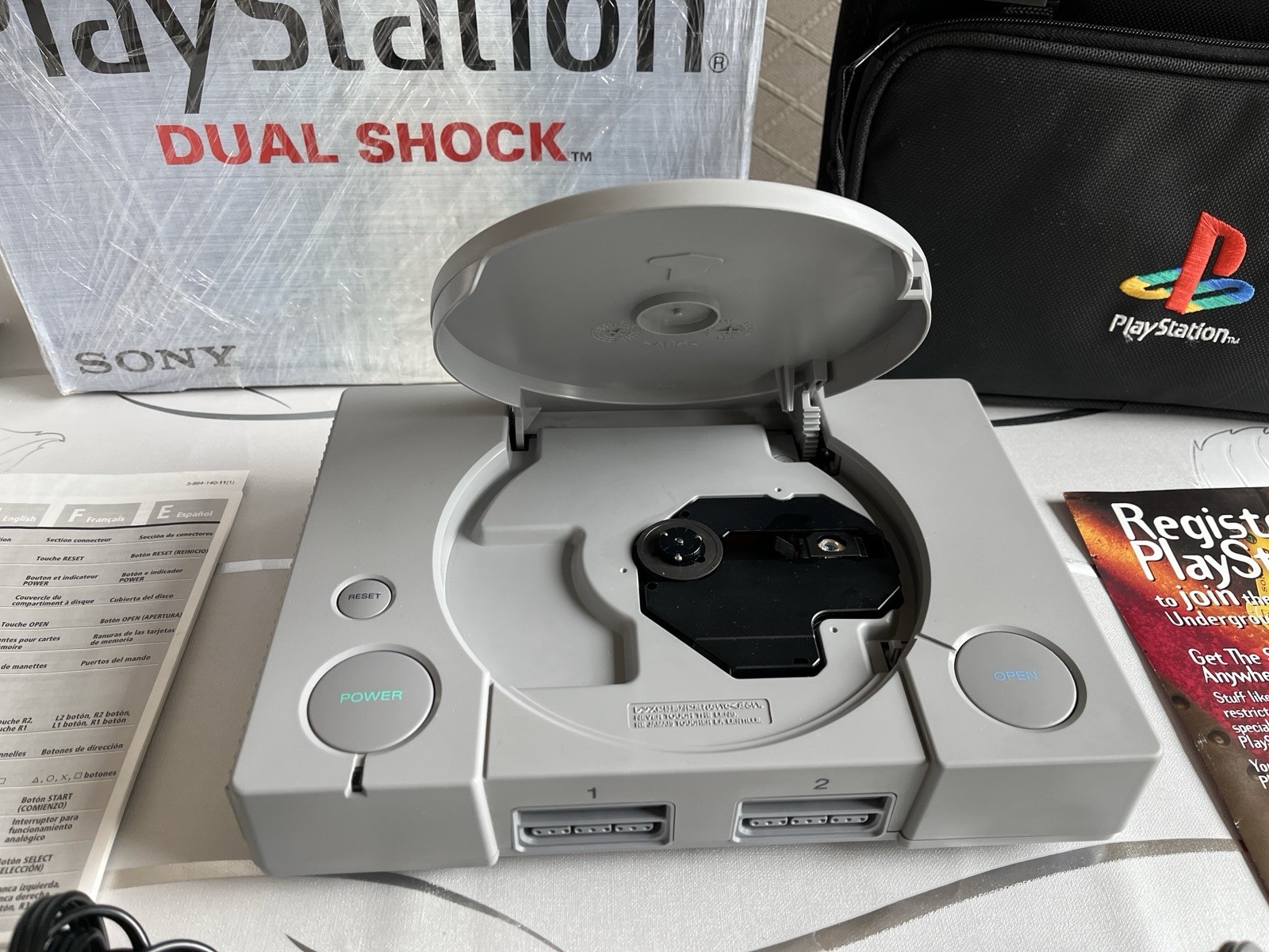 Sony PlayStation 1 Console (NTSC) Resident Evil II Bundle (please read)