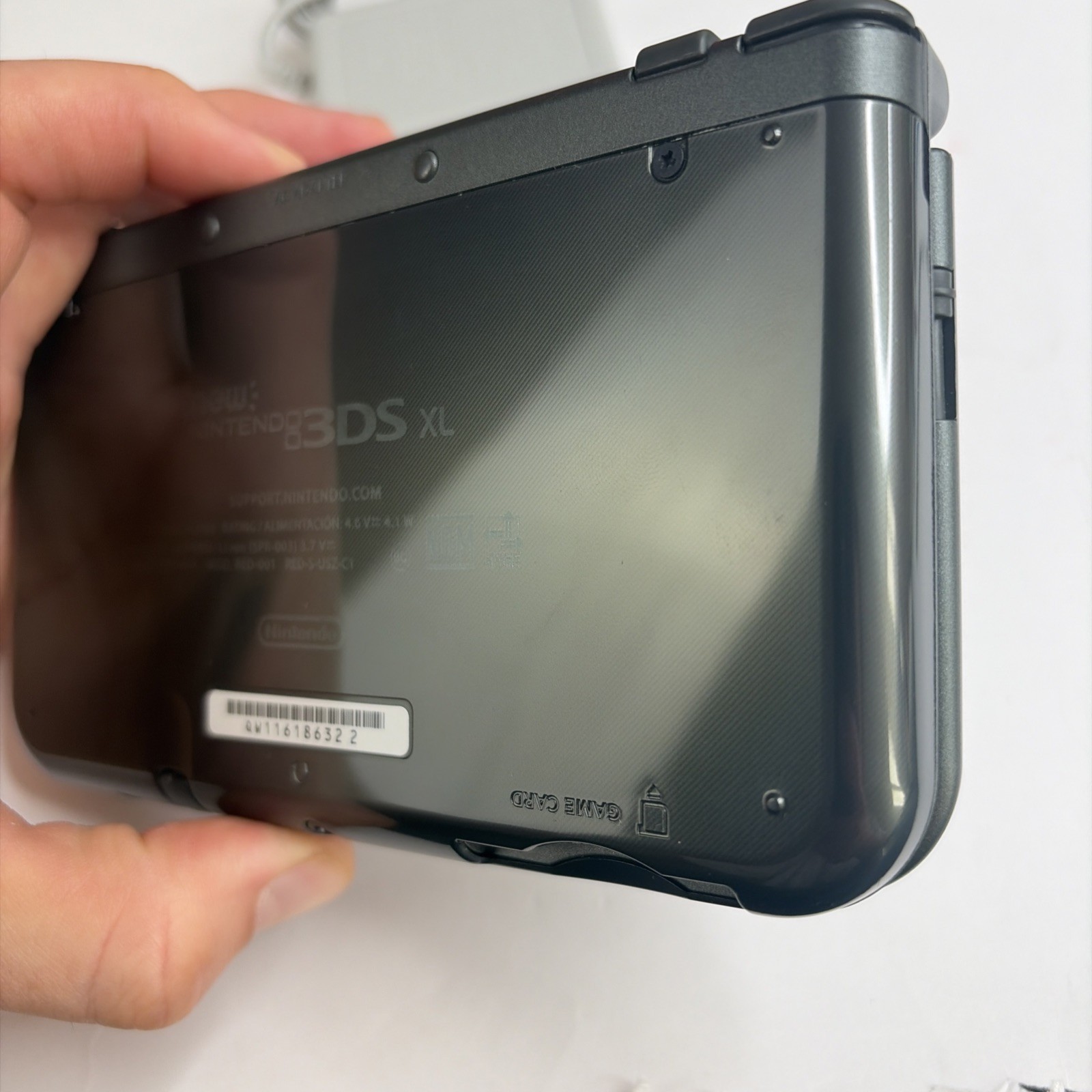 Clean! New Nintendo 3DS XL Gray Black Console Charger Stylus US Version