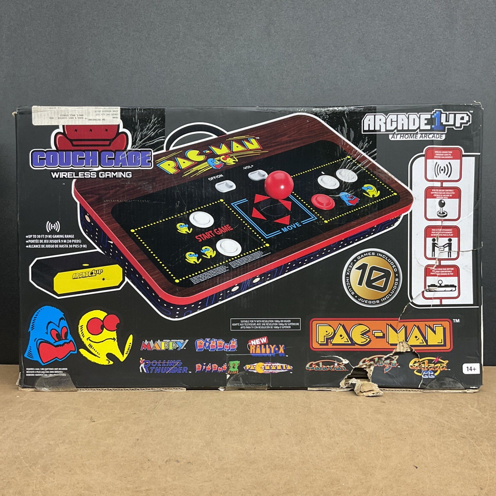 Arcade1up PAC-Man Couch Cade Home Console Wireless Gaming