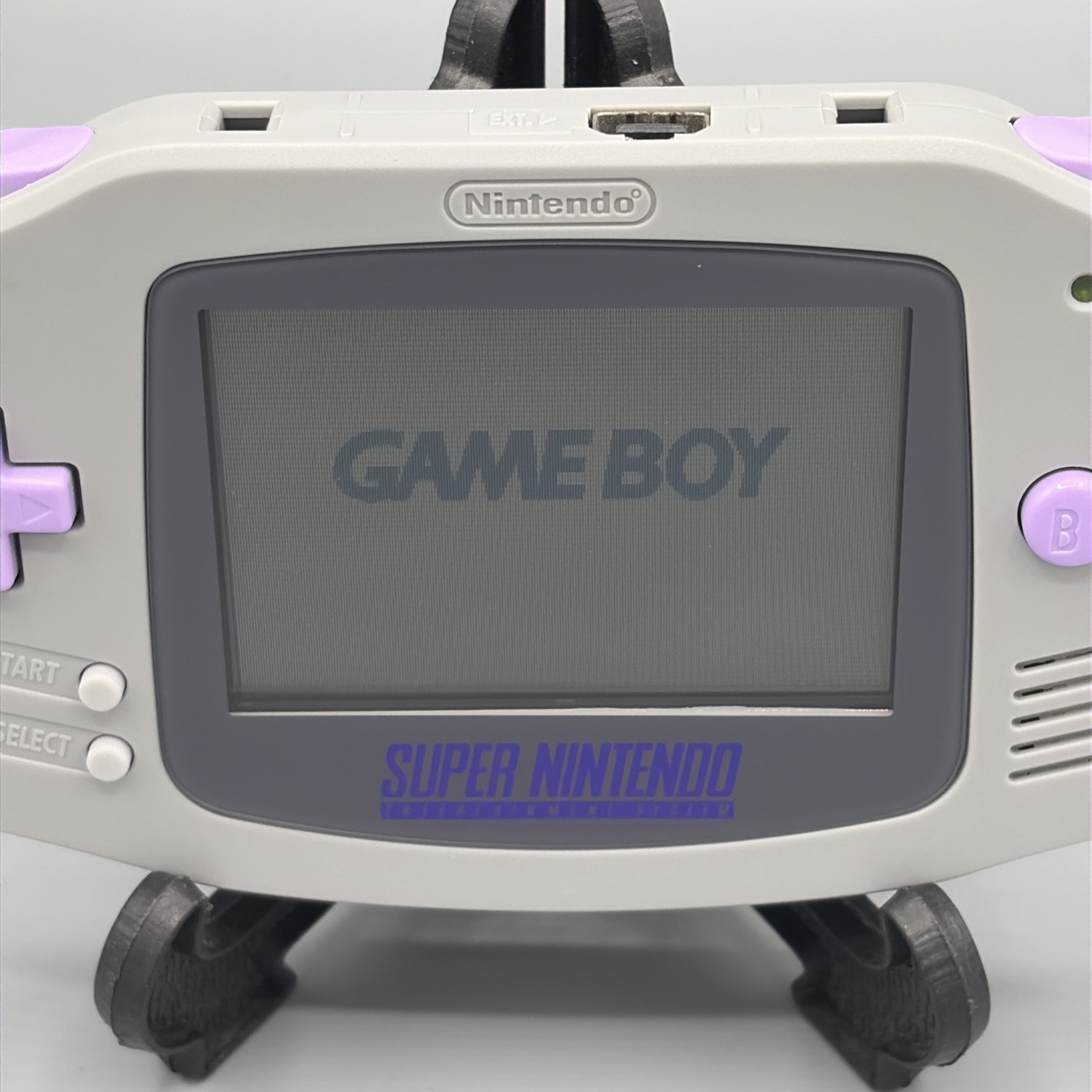 Game Boy Advance GBA SNES Purple Gray Console Custom Edition⭐️ Free Ship🇺🇸