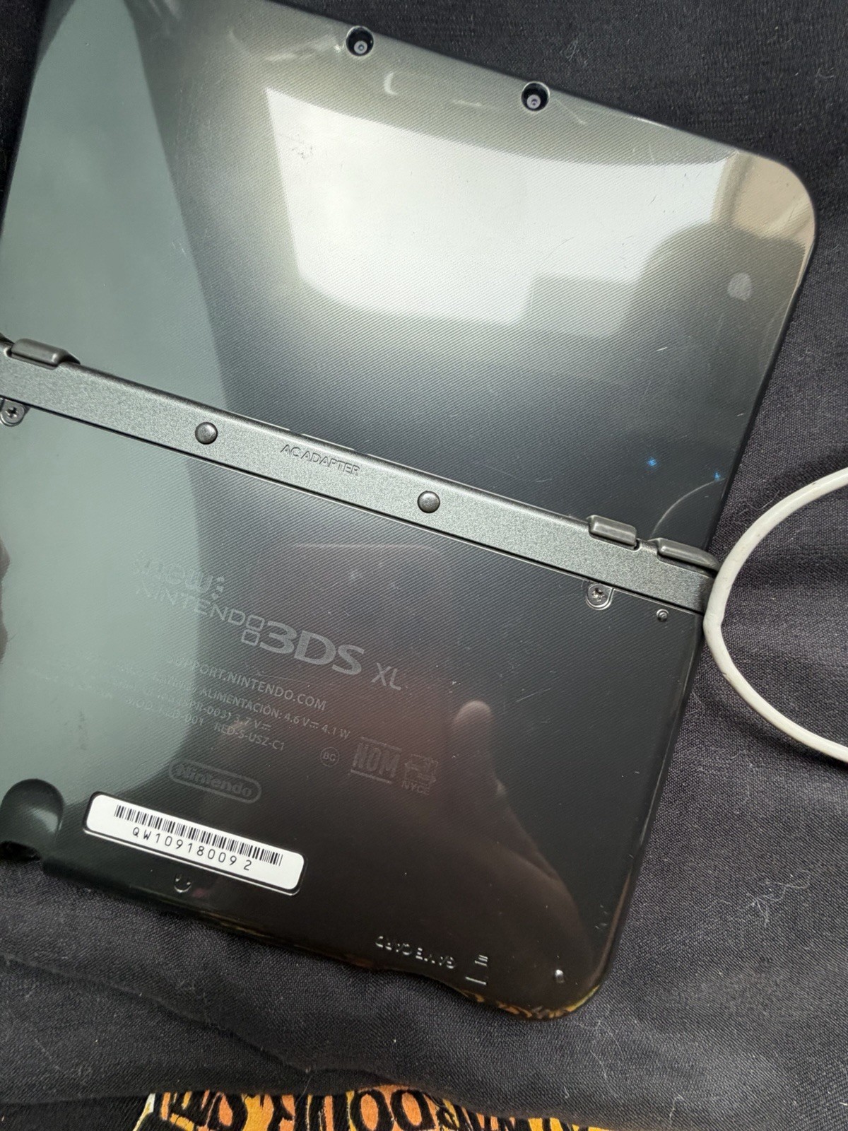 New Nintendo 3DS XL Gray Black Console Tested READ DESCRIPTION! SD CARD ISSUES