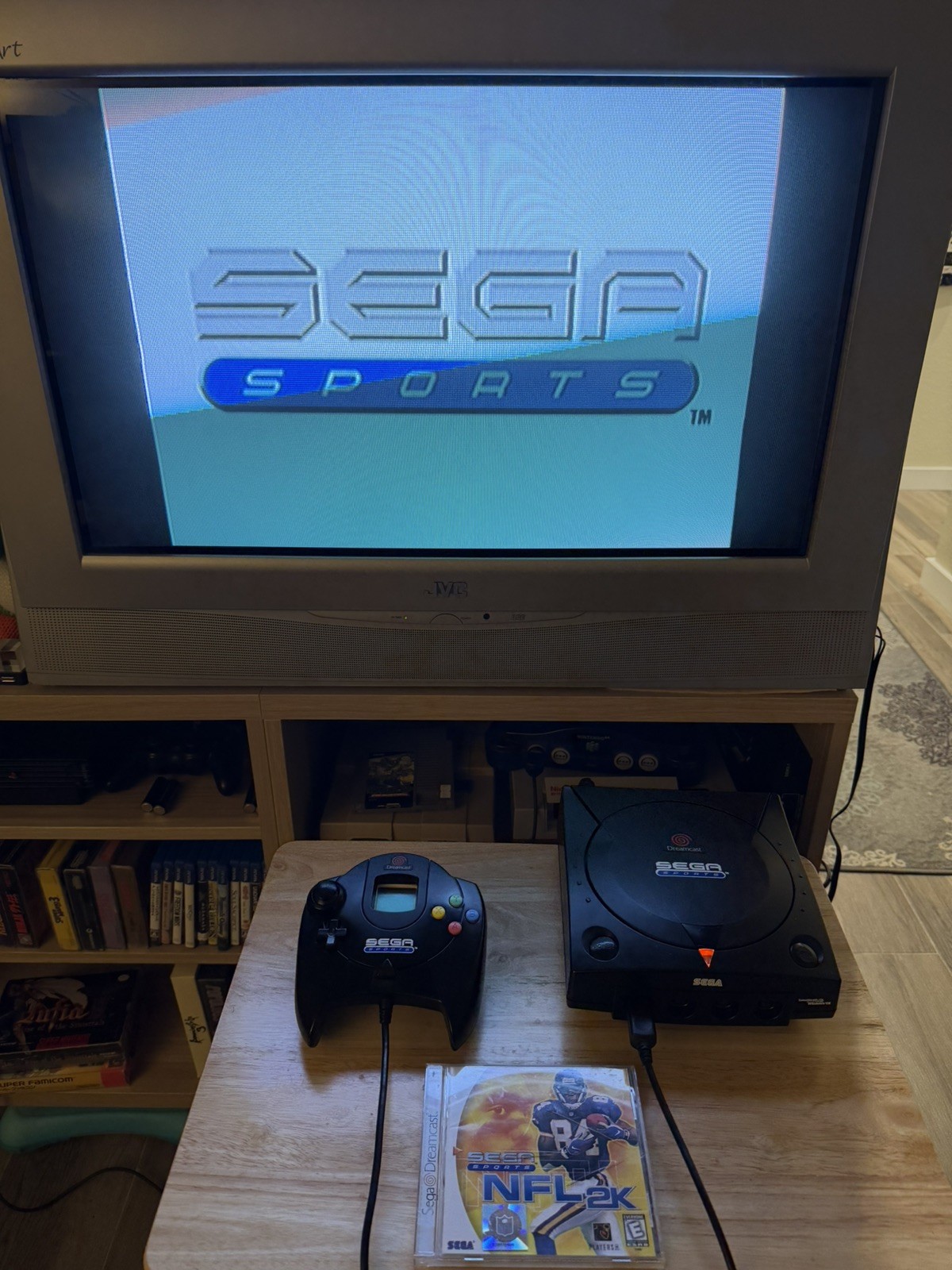 SEGA Dreamcast SPORTS Edition Black With Controller OEM Nice Cond New Capacitors