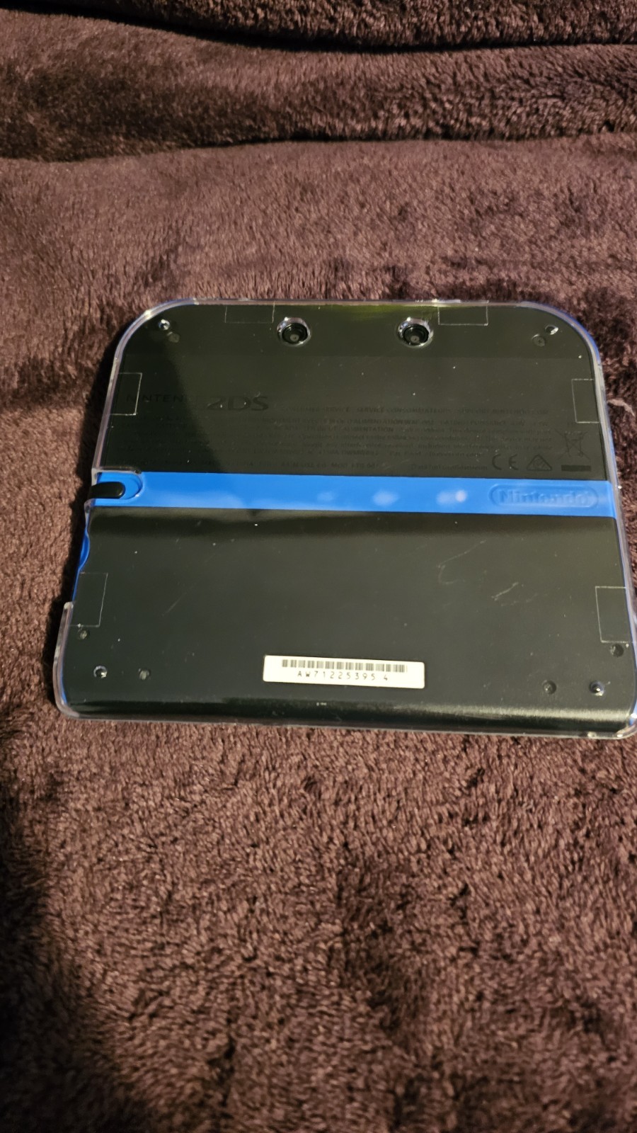 Blue/Black 2DS W/ 4GB SD, Styles, Charger, Hard Shell, & 208in1 Game Cart